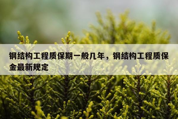 钢结构工程质保期一般几年，钢结构工程质保金最新规定