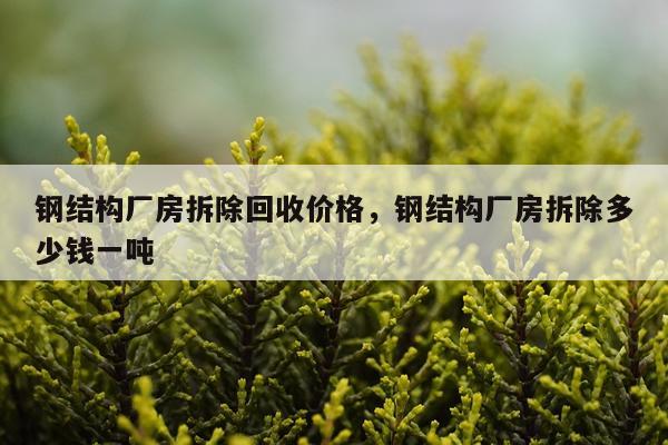 钢结构厂房拆除回收价格，钢结构厂房拆除多少钱一吨
