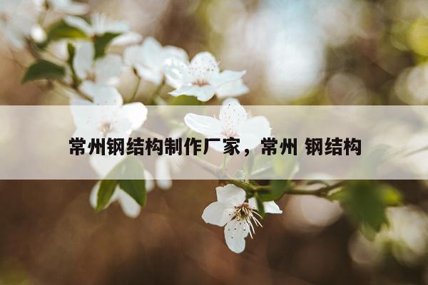 常州钢结构制作厂家，常州 钢结构