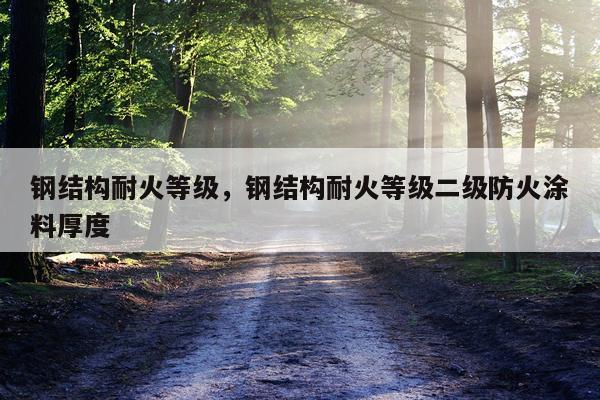 钢结构耐火等级，钢结构耐火等级二级防火涂料厚度